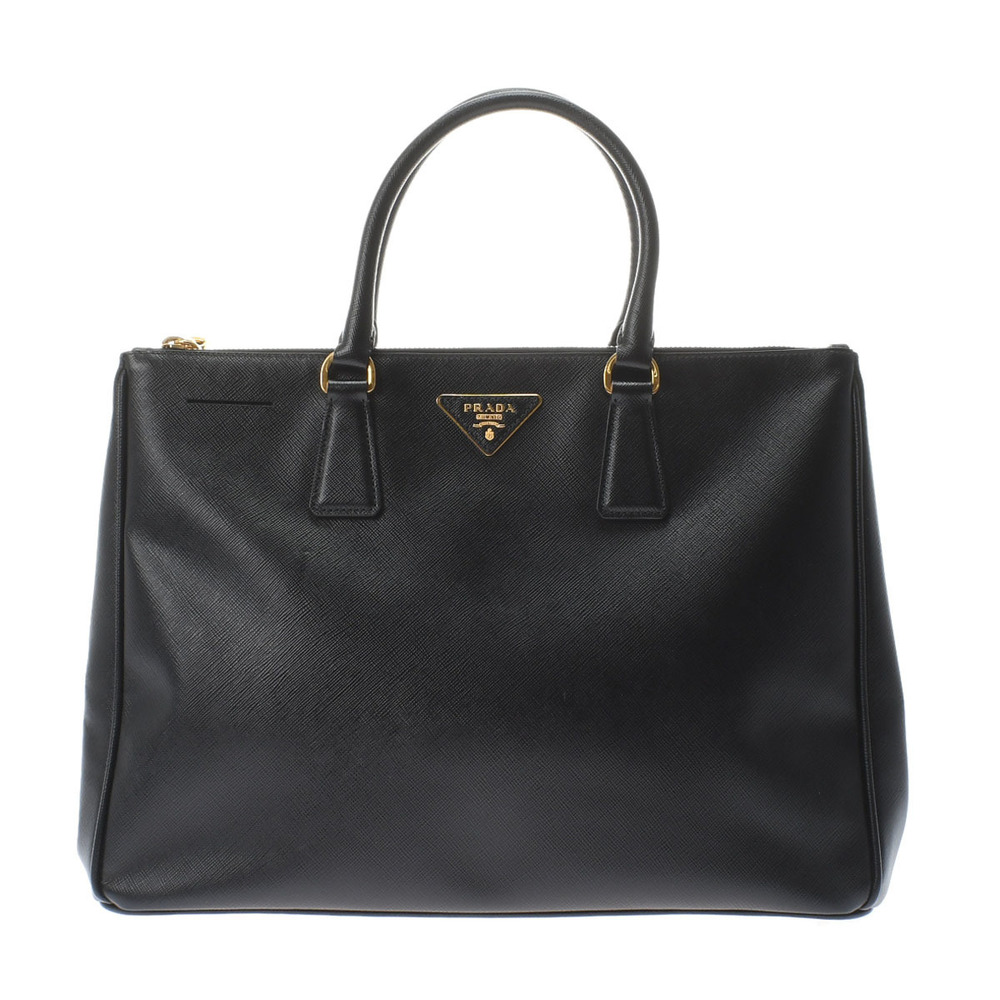 Prada Handbag Black Hardware Saffiano